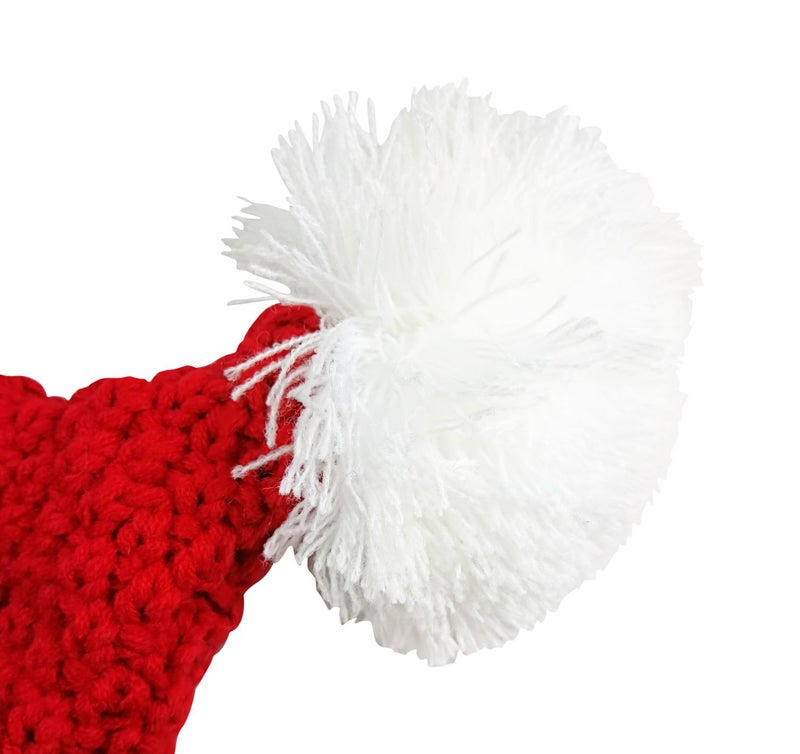 HINDAWI Christmas Hat Santa Hats for Kids Xmas Holiday Hat Knitted Winter Ski Knit Warm Slouch Skull Caps - Image 4